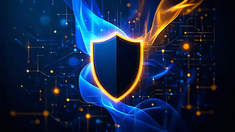 Abstract healthcare AI compliance visualization
