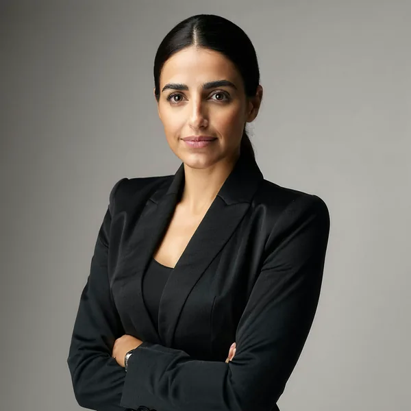 Portrait of Fatima Al-Rashid, CEO and Founder of Cognify